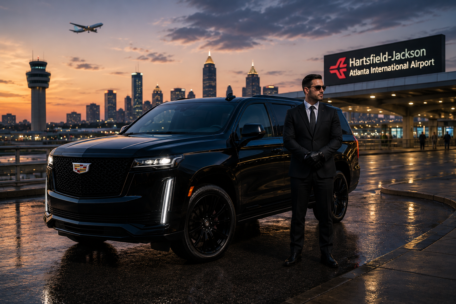 Luxury SUV used for professional chauffeur service